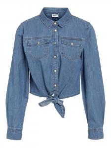 Noisy may Джинсовая рубашка светло-голубого цвета