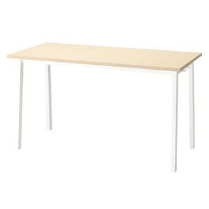 Стол Ikea Mittzon 140X68X75 см, светло-бежевый/белый