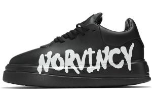 Кеды, обувь для скейтборда унисекс с низким верхом Norvincy, белый/черный