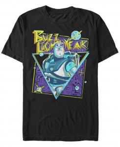 Мужская футболка с коротким рукавом в стиле ретро disney pixar история игрушек базз лайтер Fifth Sun, черный