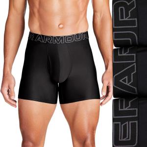 Набор из трех мужских трусов-боксеров Under Armour Performance Tech 6, черный