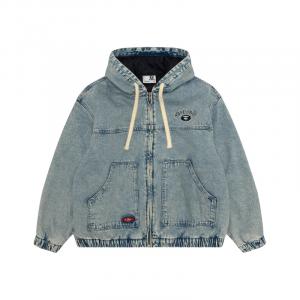 Куртка-бомбер с капюшоном от A Bathing APE Aape, синий