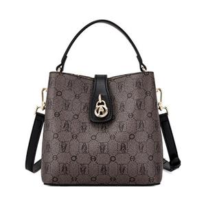 Сумка-ведро из искусственной кожи через плечо на одно плечо женская черная/хаки/абрикос Hush Puppies