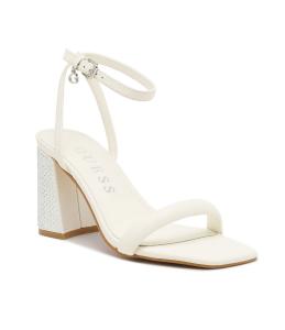 Кожаные босоножки Guess, экрю