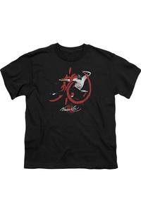 Футболка с коротким рукавом для детей Bruce Lee High Flying Gildan, черный