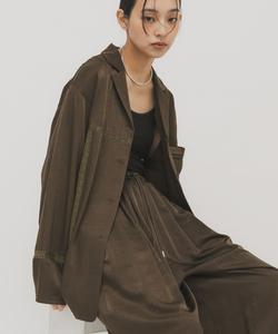 Свободная атласная рубашка Kbf, цвет Green And Other Colors