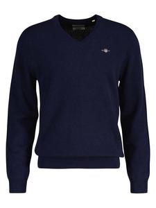 Пуловер Gant Wollpullover, темно-синий