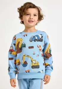 Толстовка с изображением строительных грузовиков Lindex, Blue