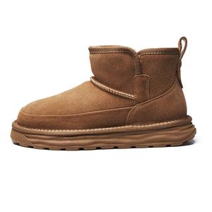 Теплые нескользящие короткие зимние ботинки для мужчин AOKANG, Khaki