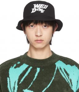 Черная базовая панама с логотипом We11done