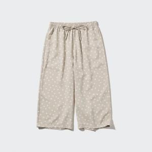 Повседневные брюки женские Uniqlo, светло-бежевый