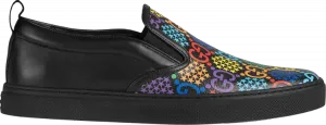 Кроссовки Gucci GG Supreme Slip-On Psychedelic - Black, черный