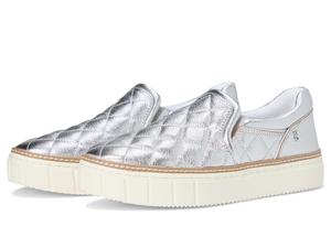Кроссовки Vince Camuto Romie Quilted Slip-On Platform Sneakers, Lux Silver