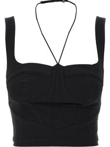 Nensi Dojaka Фигурный топ, черный