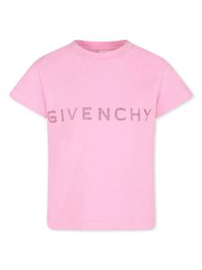Givenchy Kids футболка из органического хлопка с логотипом, розовый