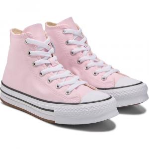 Детские кеды на толстой подошве Chuck Taylor All Star Lift высокие, большой размер Converse, sugar berry pink/white