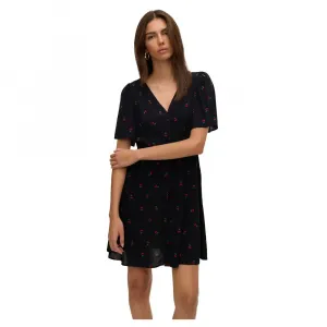 Платье Vero Moda Alba short sleeve short, черный