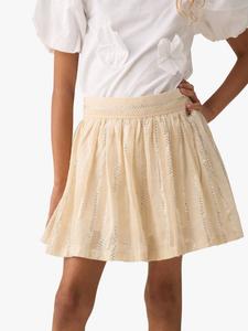 Детская полосатая юбка-шорты Angel & Rocket, Cream