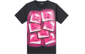 Acne Studios Футболка с рукавом дроп-шипл женская black pink