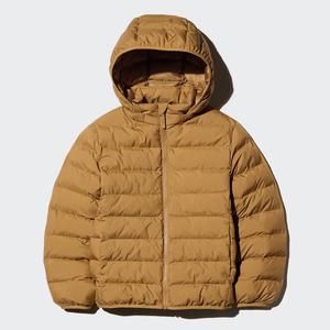 Пуховик Uniqlo Pufftech детский, 34 коричневый