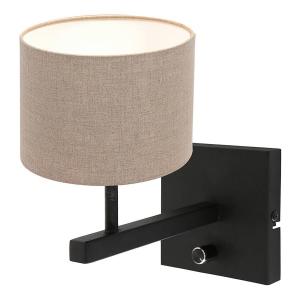 Настенный светильник Steinhauer Stang 1-flammig, железо/полиэстер - 1 светлый - бежевый