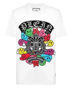 Футболка с короткими рукавами и круглым вырезом Philipp Plein, белый