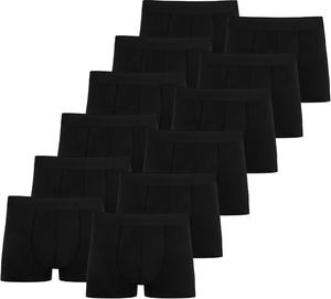 Боксеры normani 12 x Herren Baumwoll-Boxershorts, черный