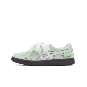 Onitsuka Tiger Advanti устойчивые к истиранию низкие кроссовки для скейтбординга unisex green silver