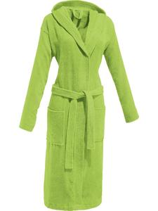 Redbest  Универсальный махровый банный халат с капюшоном, цвет «Чикаго», яблочно-зеленый