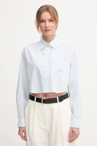 Хлопковая рубашка Calvin Klein Jeans, синий