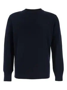 Свитер в рубчик с круглым вырезом Kangra, синий