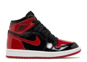 Кроссовки Air Jordan Air Jordan 1 Retro High Og Ps 'Patent Bred', красный