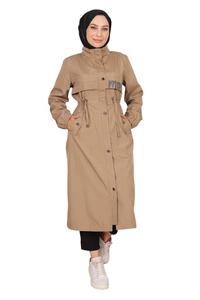 Пальто межсезонное MODAMIHRAM, бежевый