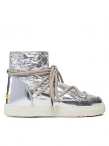 Женские зимние ботинки Inuikii Bomber Star на толстой подошве, серебряный