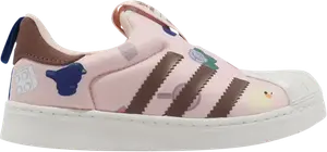 Кроссовки Adidas LEGO x Superstar 360 I, розовый