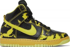Кроссовки Nike Dunk High 1985 'Yellow Acid Wash', желтый