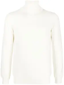 Джемпер с высоким воротником Zanone, белый