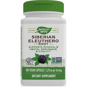 Элеутерококк сибирский Nature's Way, 100 веганских капсул