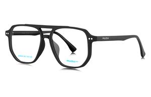 MUZU Унисекс очки для зрения, Matte Black-C07+0 degree flat light anti-blue light lens