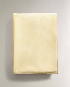 Скатерть Zara Home Overlock Resin-coated Cotton, желтый