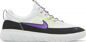Кроссовки Nike Nyjah Free 2 SB 'Black White Wild Berry', белый
