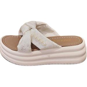 Низкие детские шлепанцы для подростков с амортизирующими, износостойкими и эластичными свойствами Marcolor, бежевый