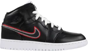 Кроссовки Air Jordan 1 Mid SE GS Maybe I Destroyed The Game, черный