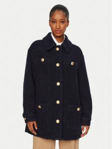 Шерстяное пальто стандартного кроя WW0WW43762 Tommy Hilfiger, синий