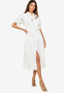 Платье-рубашка PETITE FIT - BRODERIE BUTTON Lipsy, белый