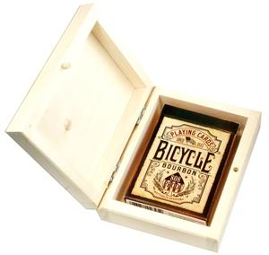Игральные карты BICYCLE BURBON, 1 КОЛОДА, в деревянной коробке*