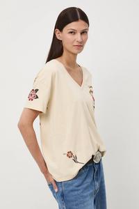 Хлопковая футболка Medicine, бежевый