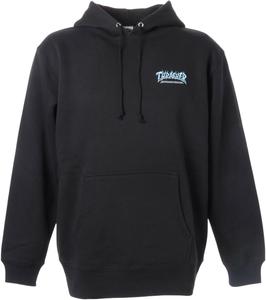 Мужская толстовка с капюшоном Thrasher TH95383 (с логотипом бренда) в классическом стиле, черный