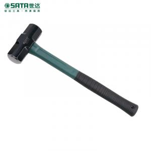 Восьмиугольный молоток с волокнистой ручкой SATA, 6 фунтов, каменный молоток с деревянной ручкой, деревообрабатывающий железный молоток, строительный молоток, каменный молоток 92344