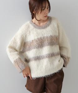 вязаный топ с каймой и каракулями